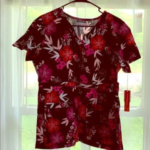 Scrub top with matching bottoms